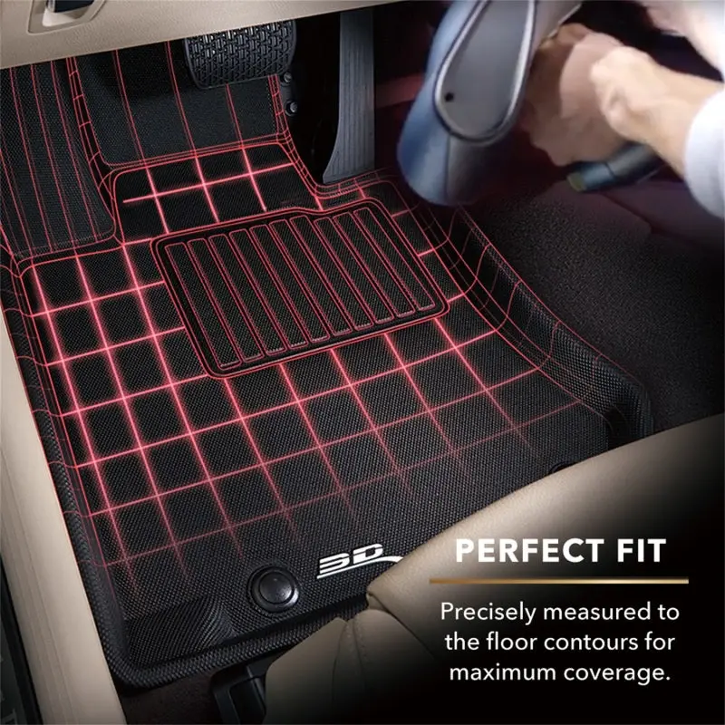 3D Maxpider Kagu-Style All-Weather Floor Mats For 2007–2013 Acura Mdx – Third-Row, Black 2