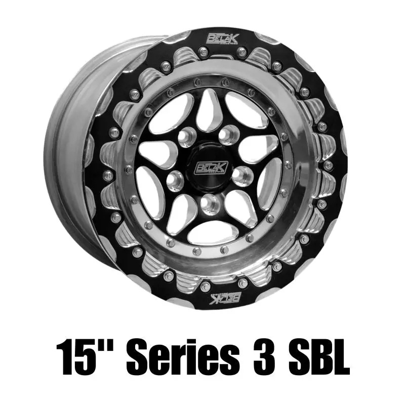 Belak 15X9 / 6In Bs / 5X120 Bp / High Pad / Series 3 Wheel - Single Beadlock Billet Outer Lip 1