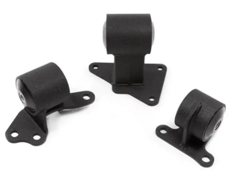Innovative 90-93 Accord F-Series Black Steel Mounts 95A Bushings (Auto Trans) 1