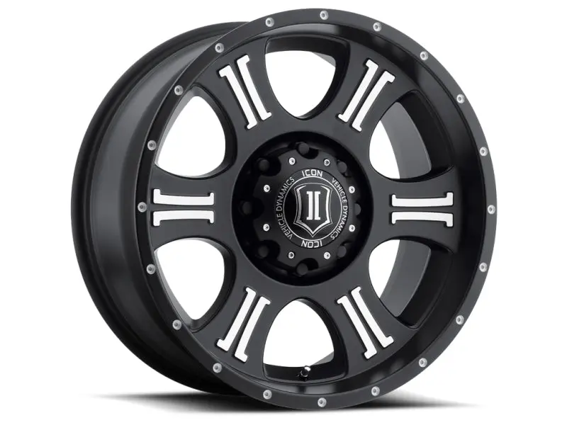 Icon Shield 20X9 Satin Black/Machined Wheel – 8X180 Bolt Pattern, 12Mm Offset, 5.5" Backspace 1