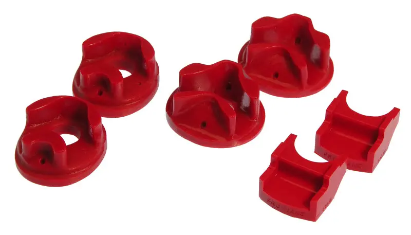 Prothane Red Polyurethane Motor Mount Kit For 1996–2000 Honda Civic (3-Mount Configuration) 1