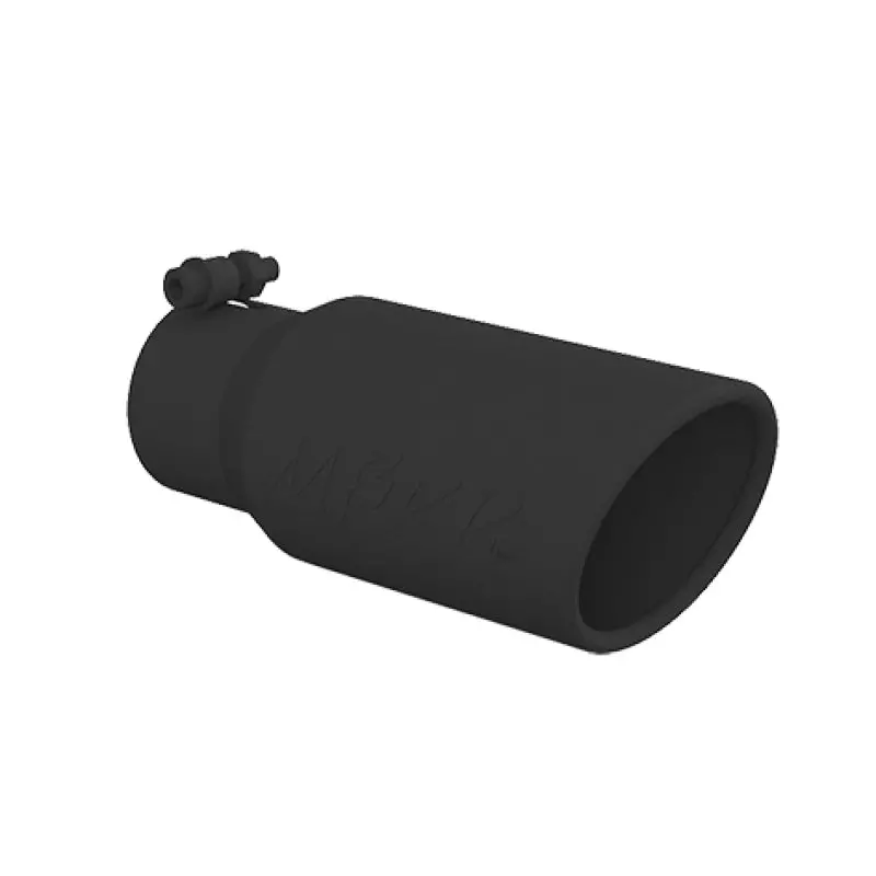 Mbrp Universal Angled Exhaust Tip – 4In Outer Diameter, 3In Inlet, 10In Length, Rolled End, Matte Black 2