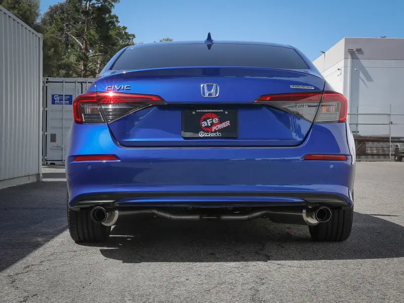 Afe Takeda 2.5In 304 Ss Cat-Back Exhaust System W/Cf Tips 2022+ Honda Civic L4-1.5L (T) 2
