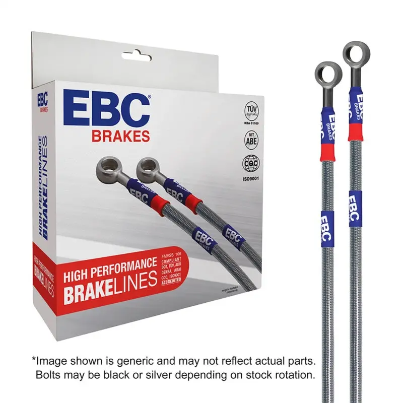 Ebc Stainless Steel Front Brake Line Kit For 2016+ Chevrolet Camaro Ss (6Th Gen, 6.2L) 1