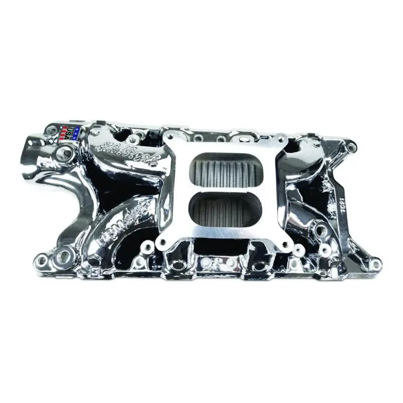 Edelbrock Performer Rpm Chrome Plasma-Finished Intake Manifold For Ford Small-Block 302 1