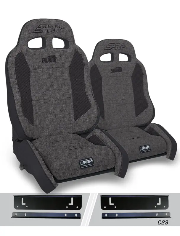 Prp Enduro Elite Crawl Edition Suspension Seats For 1997–2002 Jeep Wrangler Tj – Gray Pair With Off-Road Tuning 1