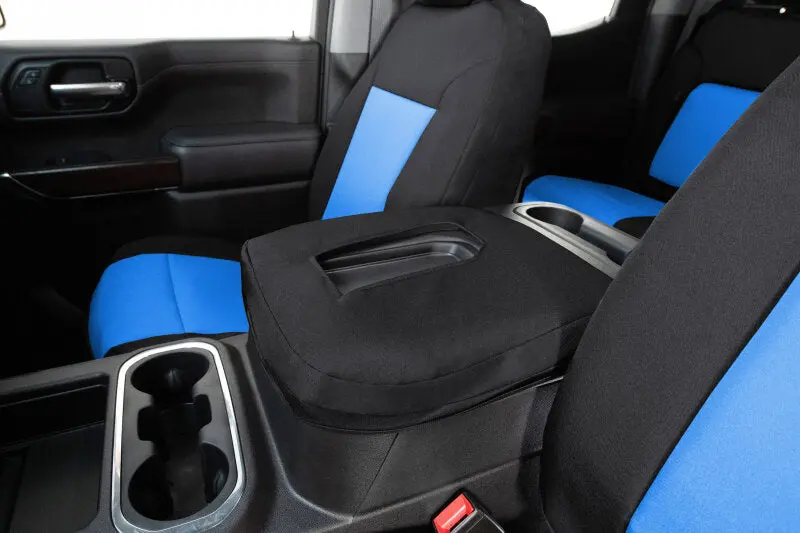 Covercraft Endura Precisionfit Front-Row Seat Covers For 2021–2025 Ford F-150 Xl Regular Cab – Blue/Black Custom Fit 1