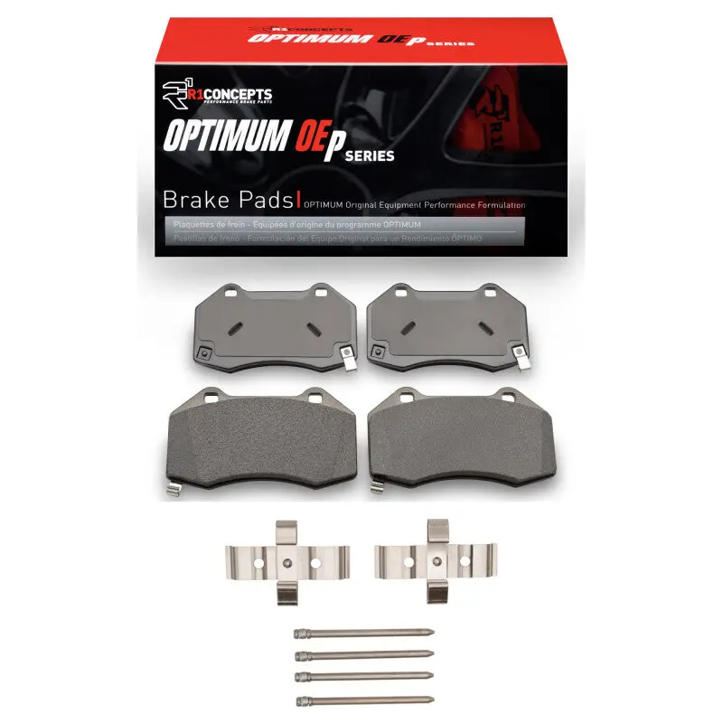 R1 Optimum Oe Front Brake Pad & Hardware Kit For 2007–2010 Chevrolet Cobalt 1