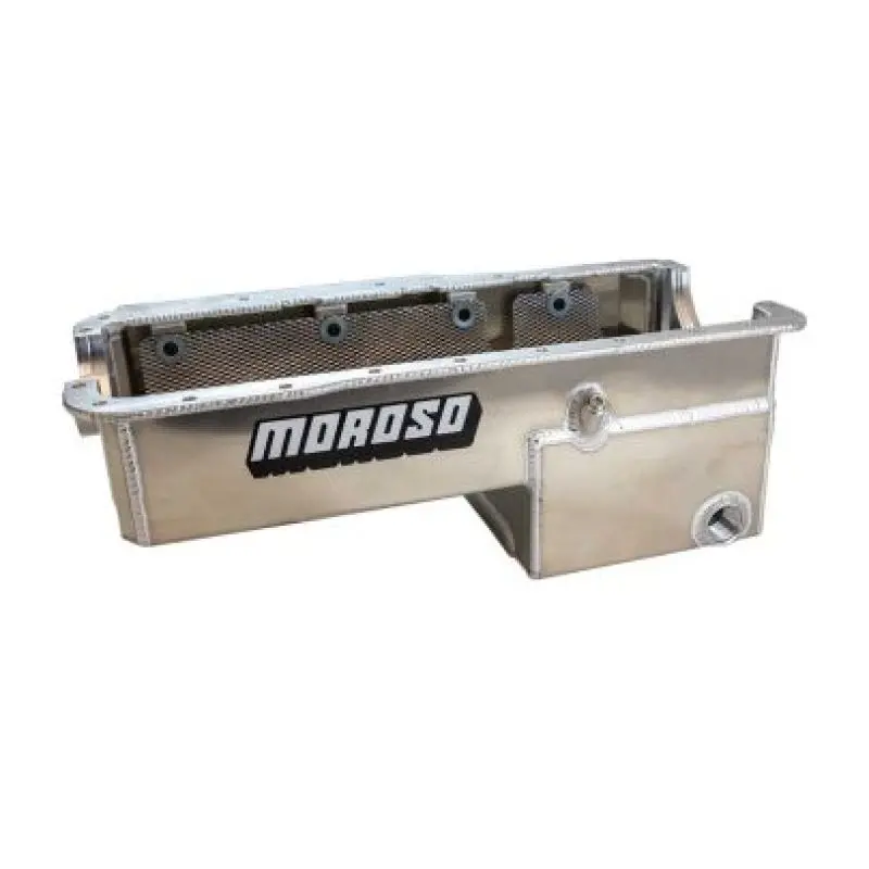 Moroso Aluminum Wet Sump Oil Pan With -16An Fitting – Designed For Small Block Ford 351W & Fox Body Mustangs 1