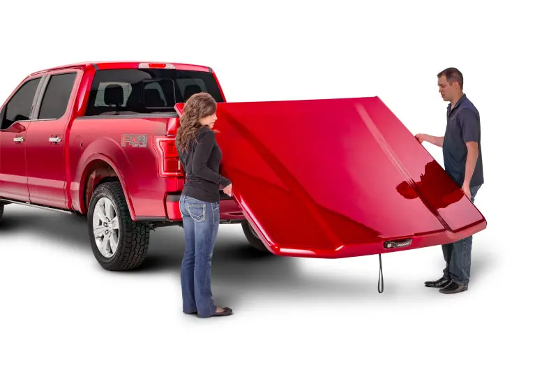 Undercover Elite Lx Hard Tonneau Cover For 2016–2019 Toyota Tacoma 6-Foot Bed – Inferno Color, Requires Factory Deck Rails 1