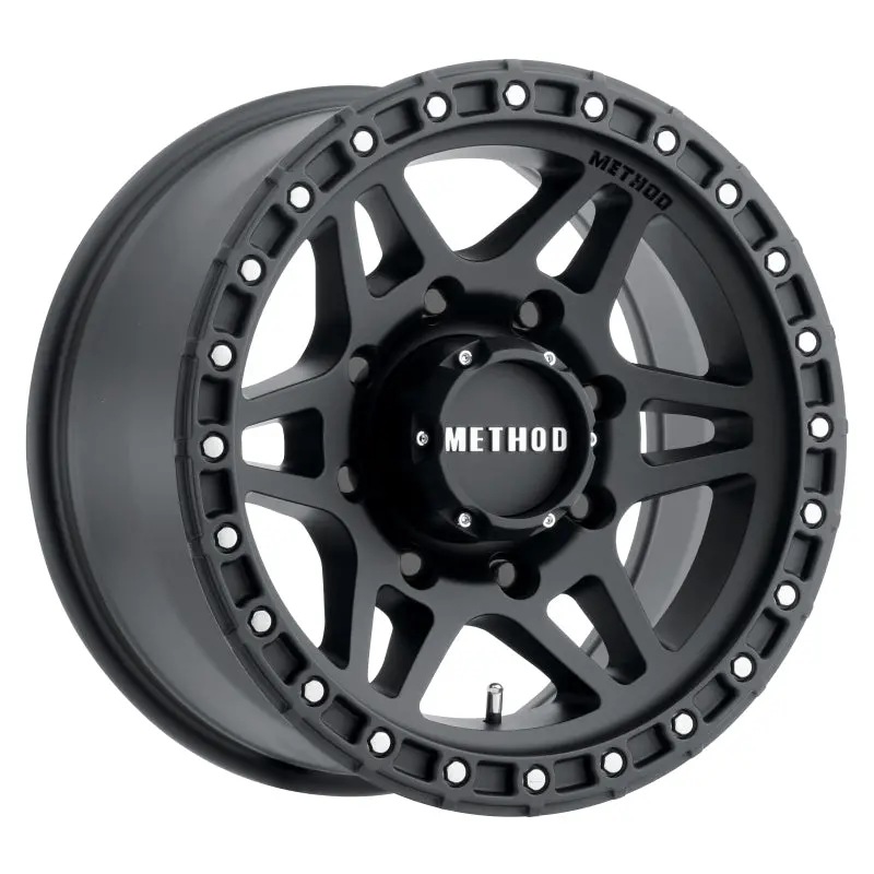 Method Mr312 17X8.5 0Mm Offset 8X6.5 130.81Mm Cb Matte Black Wheel 1