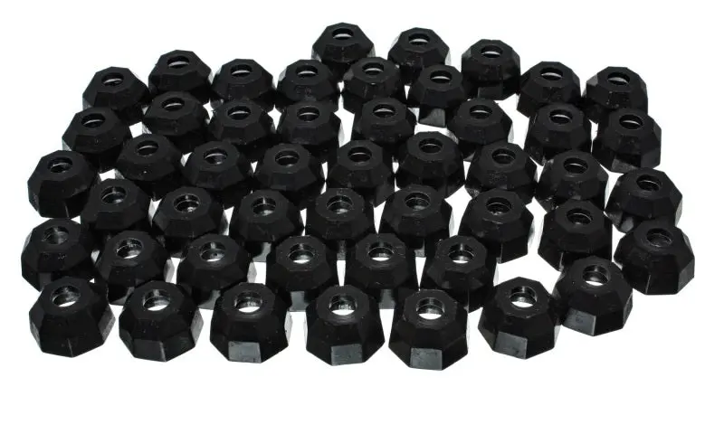 Energy Suspension Octagonal Tie Rod End Boot Kit – 50-Pack, Black Rubber 1