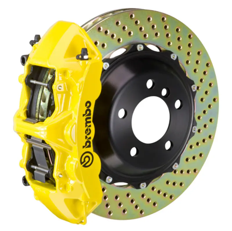 Brembo Gt Big Brake Kit – Front 6-Piston Calipers & 355×32Mm Drilled 2-Piece Rotors For 1997–2004 C5 Corvette 1