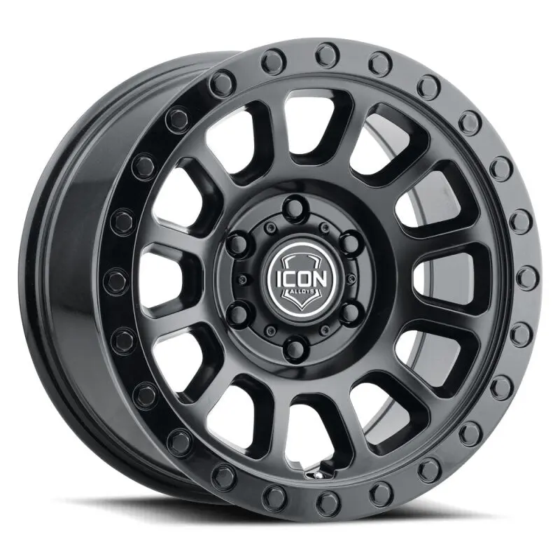 Icon Hulse 18X9 Inch Alloy Wheel – 6X5.5 Bolt Pattern, 25Mm Offset, Double Black Finish 1