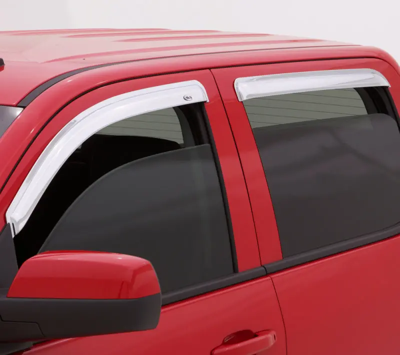 Avs Ventvisor Window Deflectors – Outside-Mount, Chrome Finish, 4-Piece Set For 2007–2016 Gmc Acadia 1