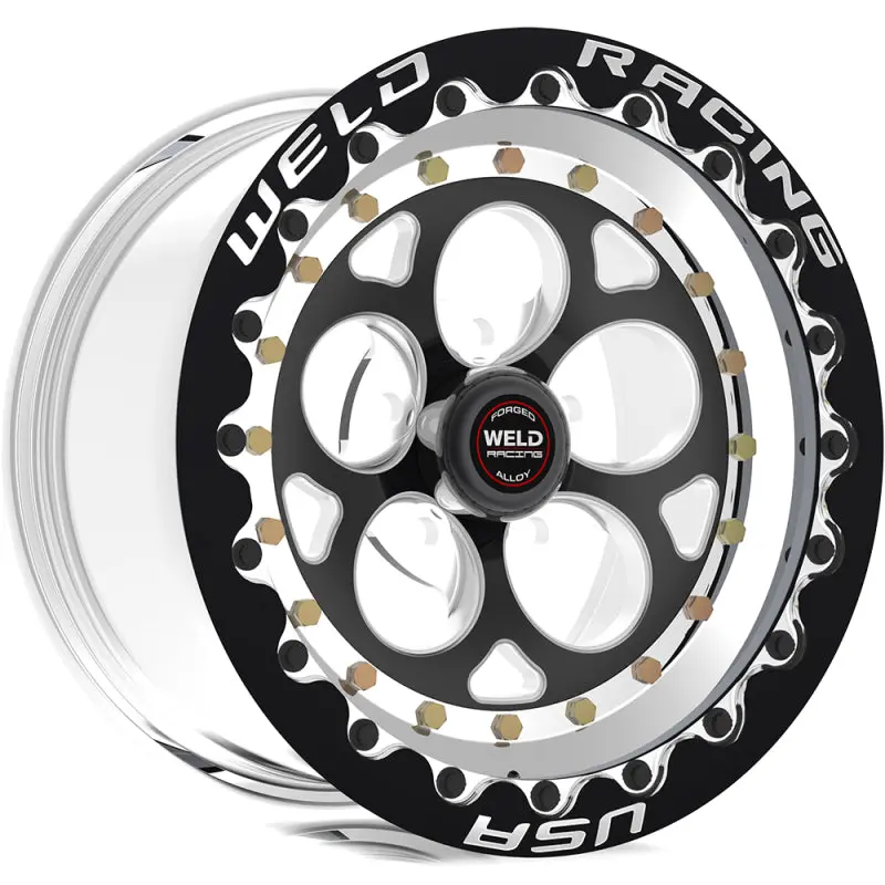 Weld Magnum Iii 15X10 / 5X4.5 Bp / 7.5In. Bs Black Wheel - Black Single Beadlock Mt 1