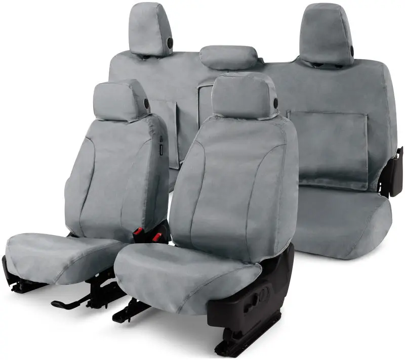 Covercraft 11-16 Ford F-250 Waterproof Polyester Seatsaver Custom Second Row Seat Covers - Grey 1