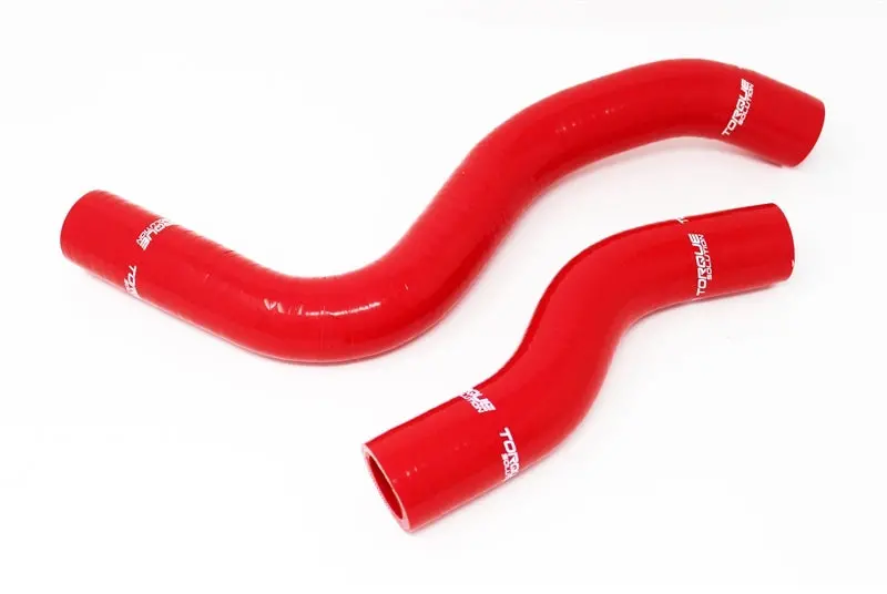 Torque Solution Red Silicone Radiator Hose Kit For 2017+ Honda Civic Type R 1