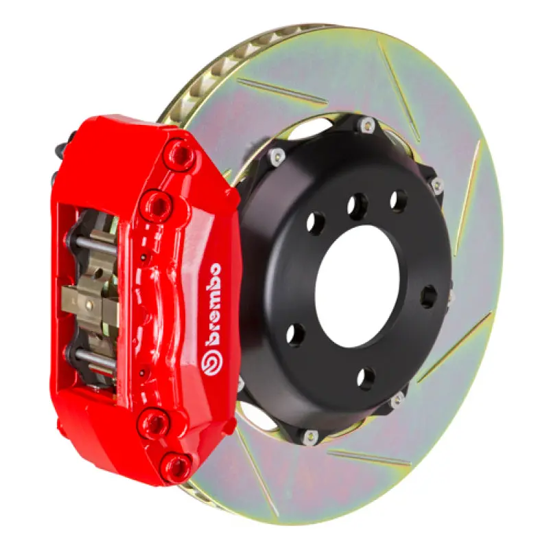 Brembo Gt Big Brake Kit For 1990–2001 Acura Integra – Front, 4-Piston Calipers, 328×28Mm Slotted Two-Piece Rotors (Type-1, Red) 1