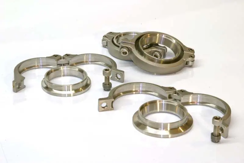 Tial V50/V60 Wastegate V-Band Clamp Set – Inlet & Outlet, Drop Ship Only 1