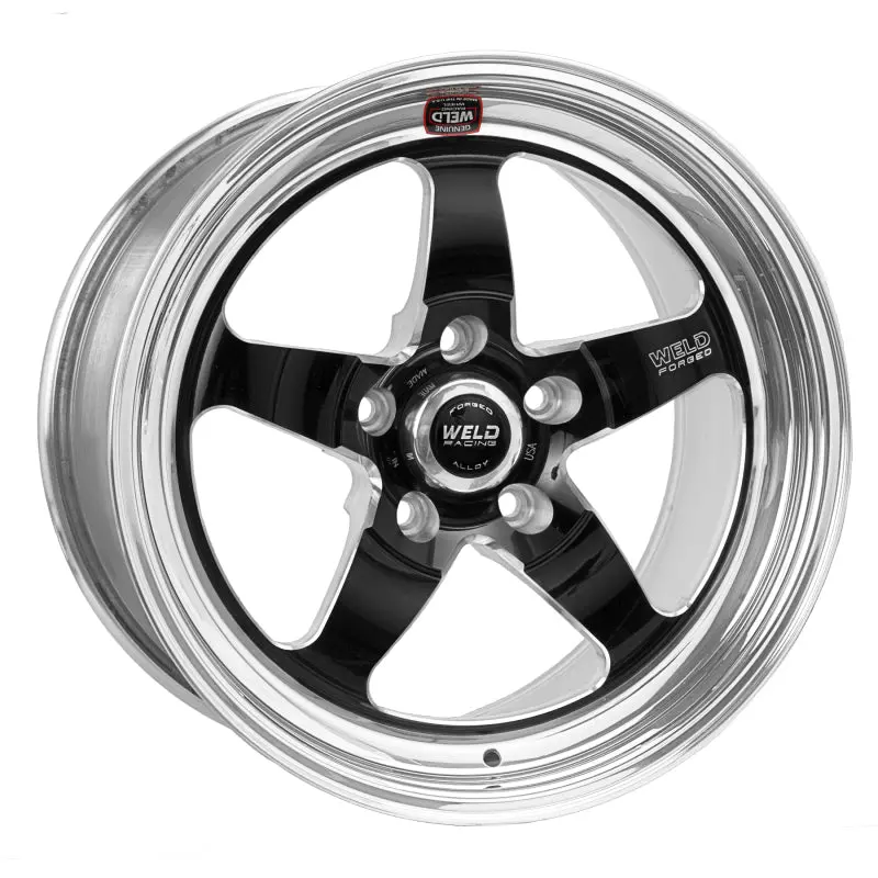 Weld S71 18X9.5 / 5X4.75 Bp / 7.7In. Bs Black Wheel (Medium Pad) - Non-Beadlock 1