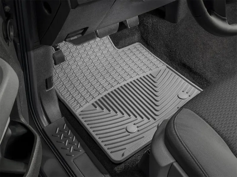 Wt Rubber Rear Floor Mats — Neutral Grey Finish 1