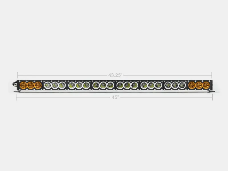 Cali Raised 43-Inch Amber/White Dual-Function Led Light Bar – Includes Wiring Harness And Compact Dual-Function Switch 1