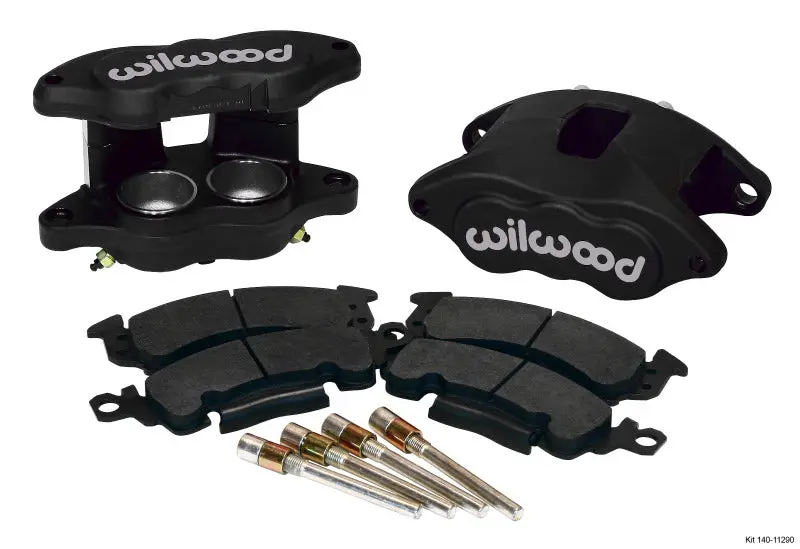 Wilwood D52 Front Caliper Kit – Black Anodized, Dual 2.00-Inch Pistons, 1.28-Inch Rotor Compatible 1