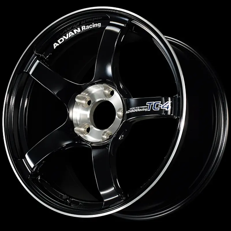 Advan Tc-4 Se 16X5.5 / +45 Offset / 4-100 / 63Mm Bore / Racing Gloss Black & Diamond Cut 1