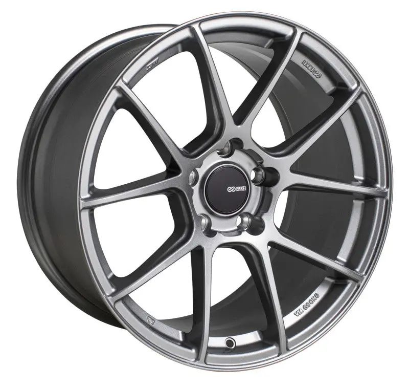 Enkei Ts-V Forged Alloy Wheel — 18X8 Inches, 5X112 Pcd, 45Mm Offset, 72.6Mm Bore, Storm Grey 1