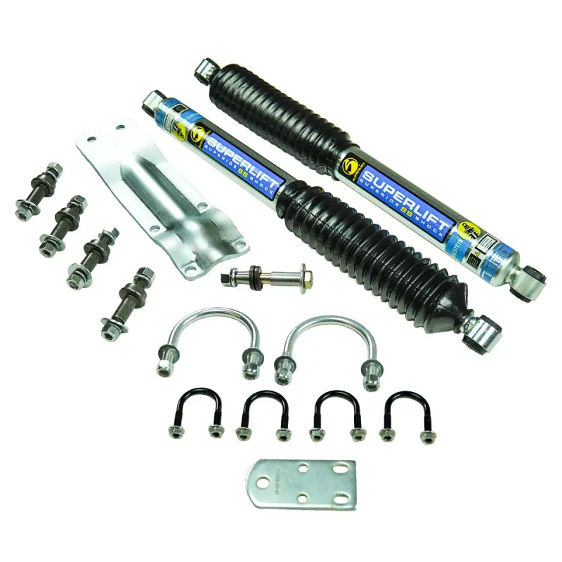Superlift 73-91 Gm 1/2 Ton 4Wd Vehicles Solid Axle Dual Steering Stabilizer Kit W/ Ss Shocks By Bil 1