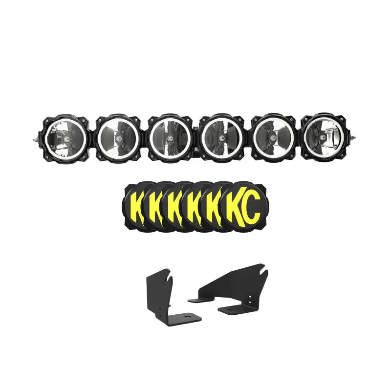 Kc Hilites Pro6 Gravity Led Light Bar – 39" 6-Light Combo Beam, 120W For 2022+ Polaris Rzr Pro Xp 1