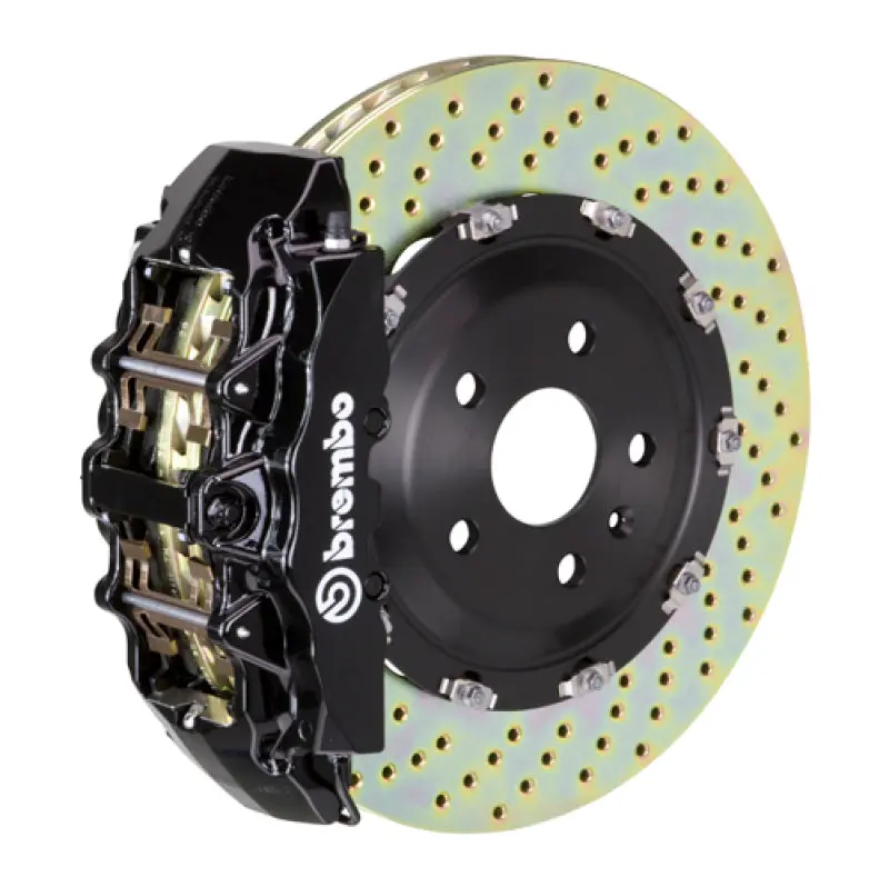 Brembo 17+ A4/18+ A5/18+ S4/18+ S5 Front Gt Bbk 6 Piston Cast 380X34 2Pc Rotor Drilled-Black 1