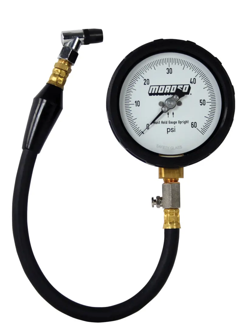 Moroso Precision Tire Pressure Gauge – 0–60 Psi Range, 4-Inch Display, ±0.5% Accuracy 1