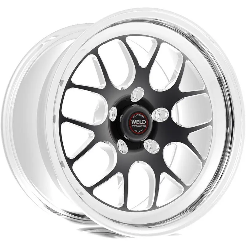 Weld S77 Black High-Pad Wheel – 18X9.5In, 5X4.75 Bolt Pattern, 4.6In Backspace, Non-Beadlock 1