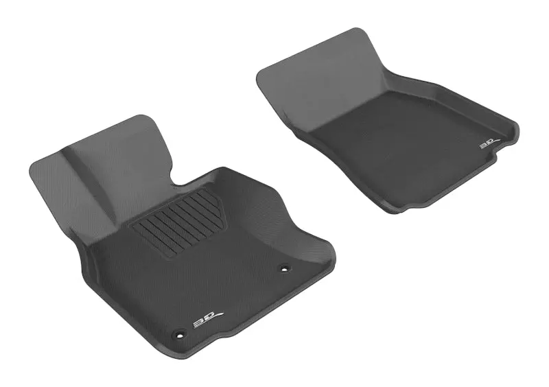 3D Maxpider Custom Fit Floor Mats For 2008–2011 Lexus Ls600H L – First Row, Black Kagu Design 1