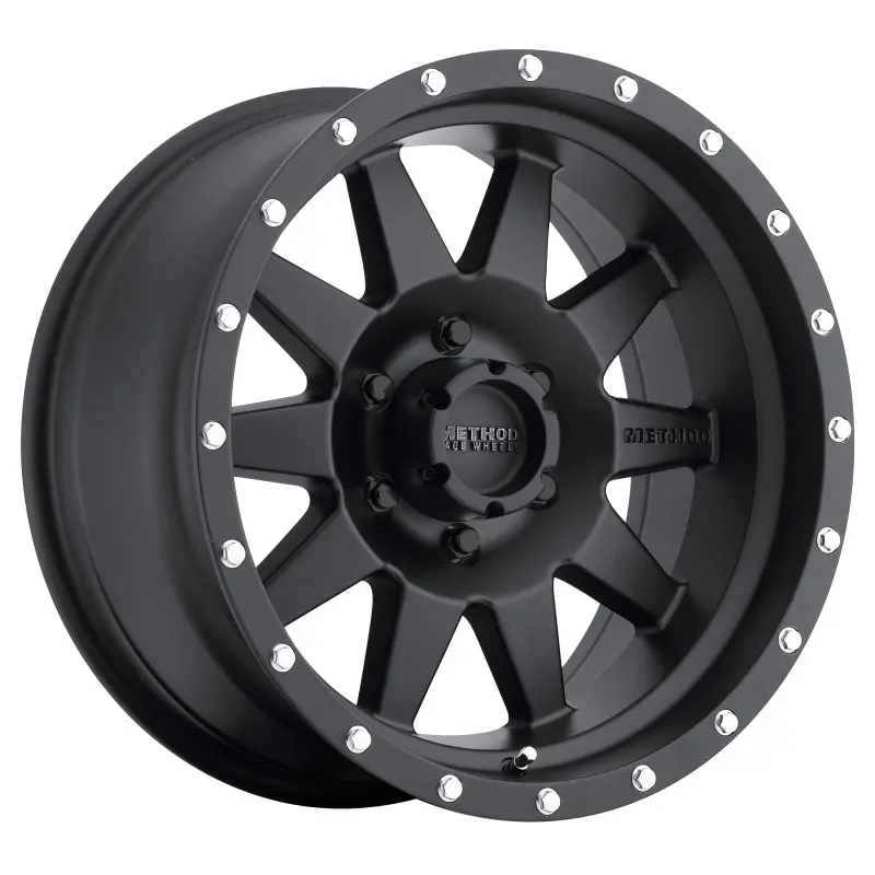 Method Mr301 The Standard 17X8.5 0Mm Offset 6X5.5 108Mm Cb Matte Black Wheel 1